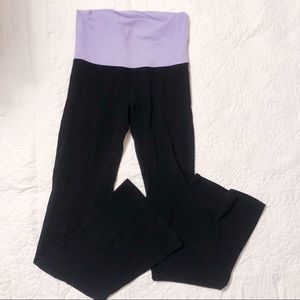 Fold top yoga pants